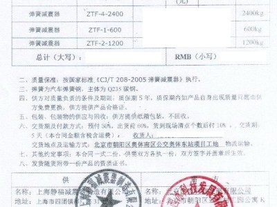 Spring shock absorbers installing in Beijing Olympic East Station unit